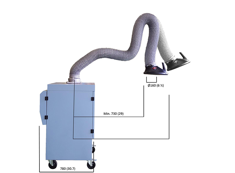 尼的曼焊煙除塵器雙臂型WeldFilter EC20使用說明